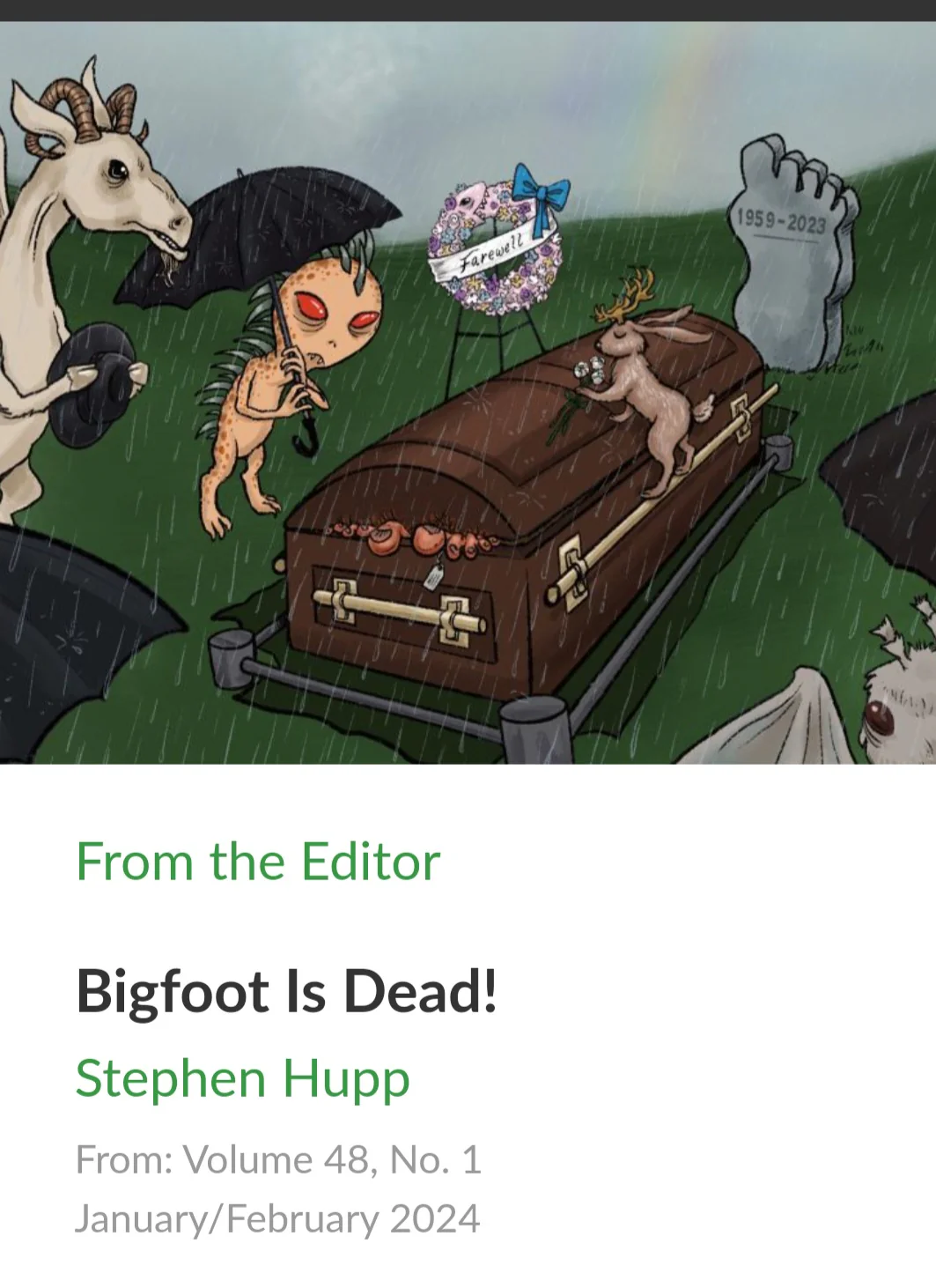 Bigfoot: Magazine Skeptical Inquirer 2024 - Image 2
