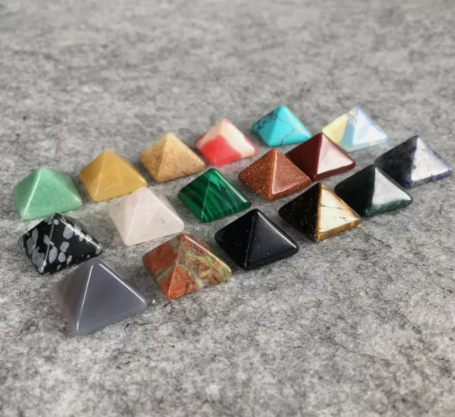 Chakra Pyramid Stone Set Crystal Healing Properties - Image 6