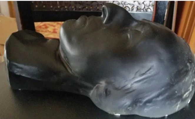 Chopin Death mask cast Head and Neck / life cast Head Face Death mask death cast - Image 3