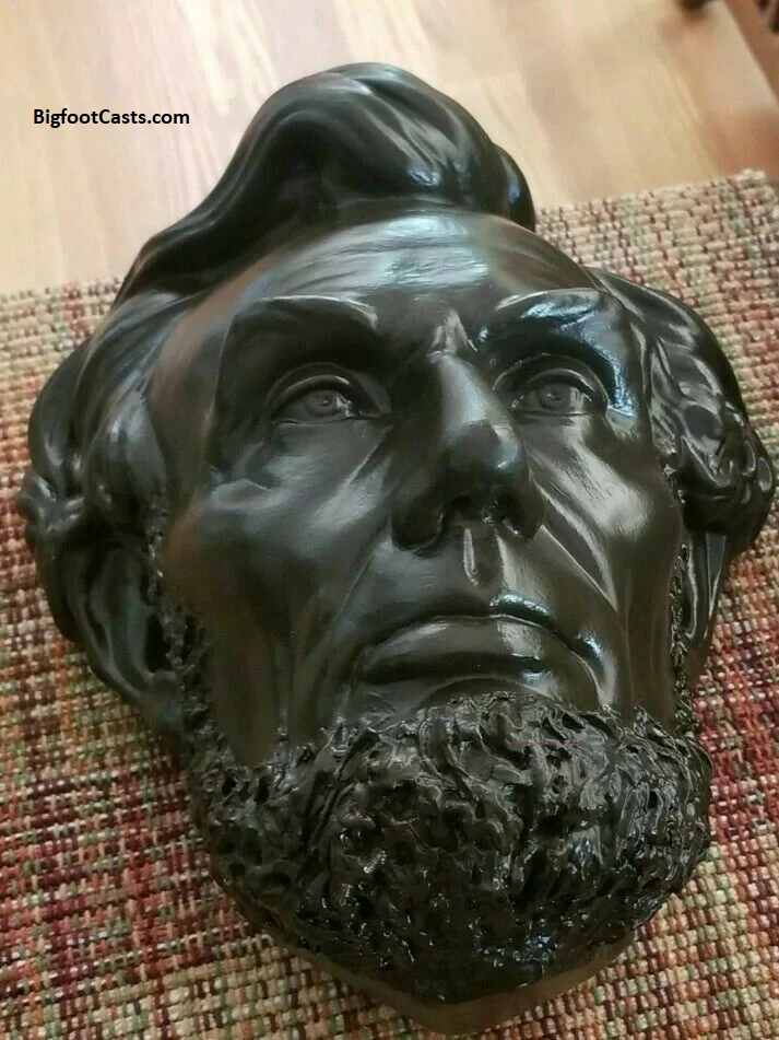 Abraham Lincoln Volk Sculpture cast 1865 (?) Life mask modified - Image 4