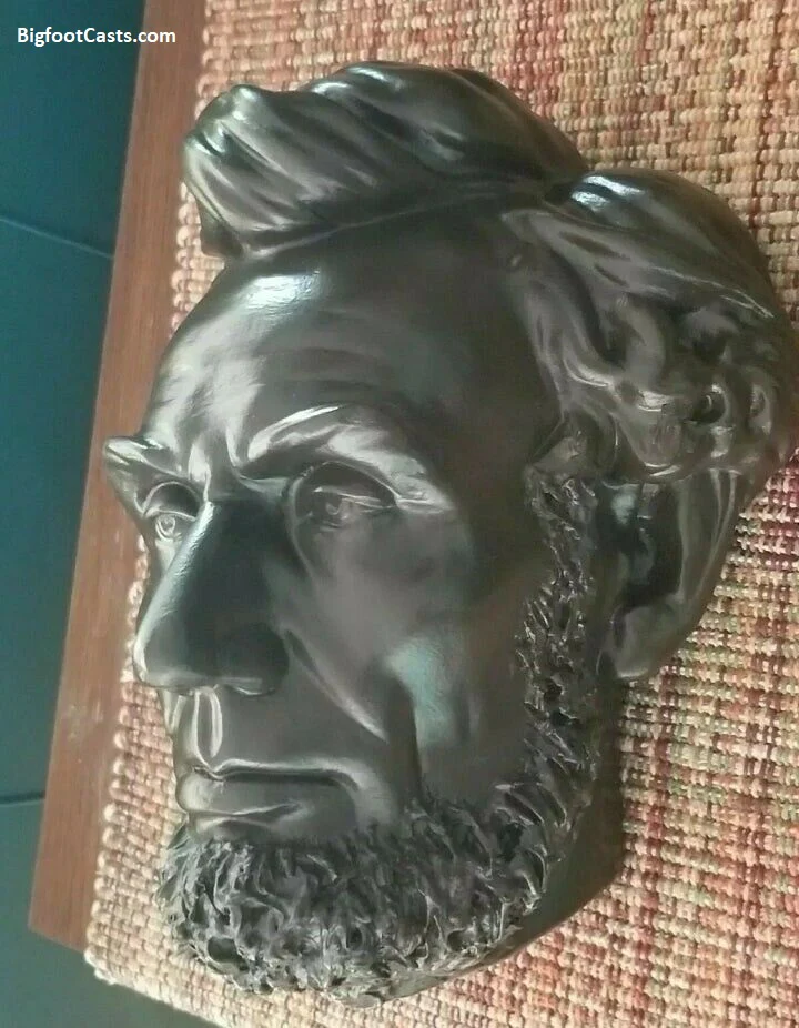 Abraham Lincoln Volk Sculpture cast 1865 (?) Life mask modified - Image 8