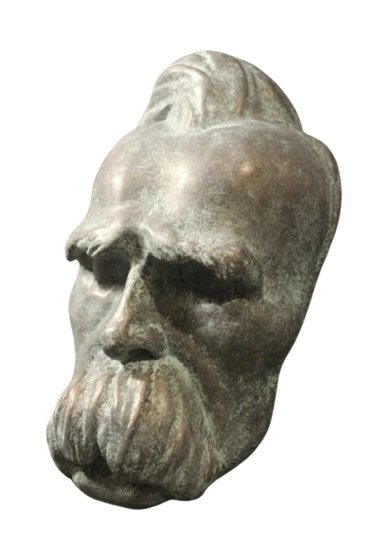 Nietzsche: Painted Death Mask Friedrich Nietzsche German Philosopher Philosophy 19th Century RARE Life mask / life cast - Image 6