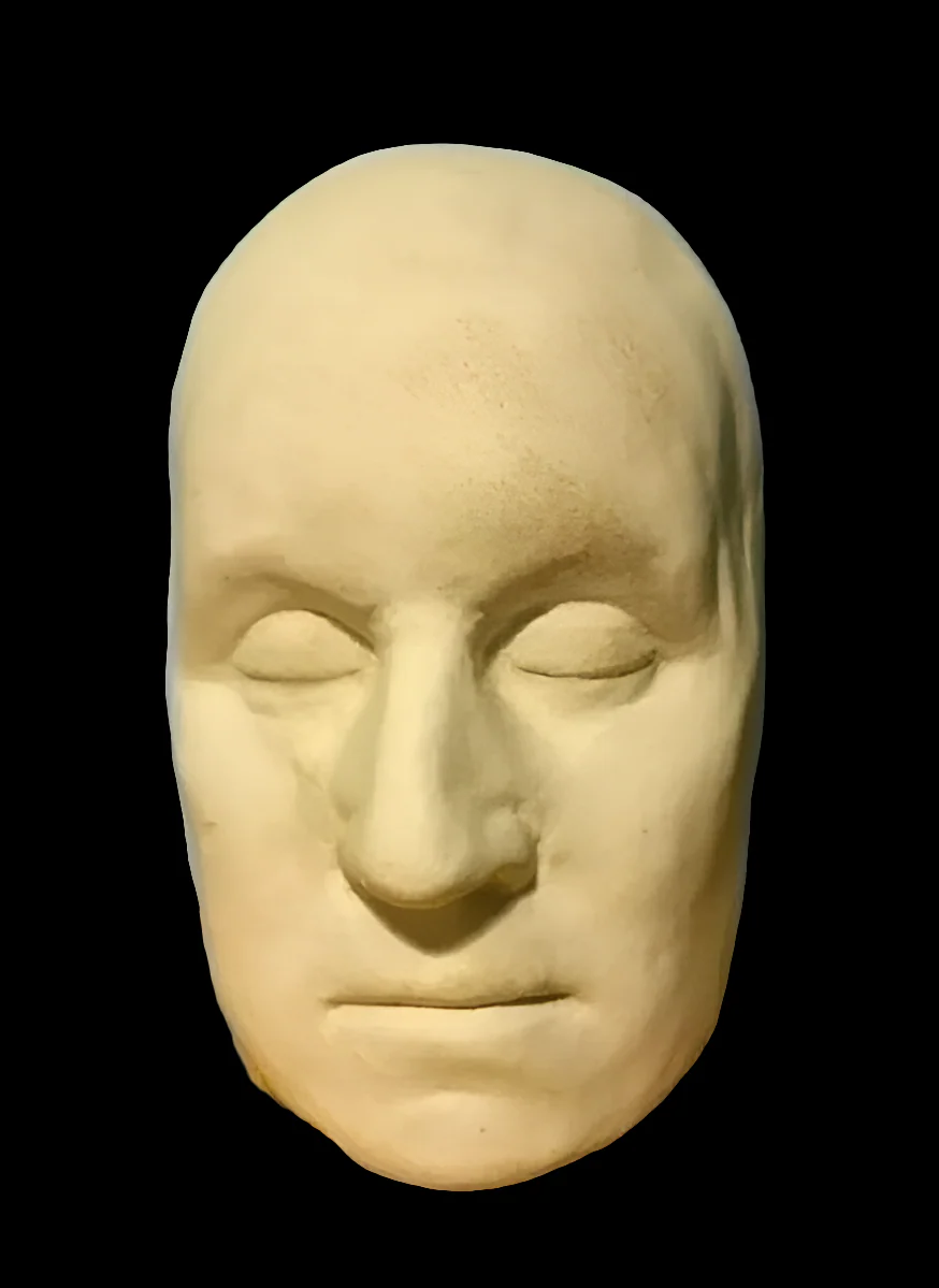 George Washington Llife Mask Death Cast Face Head Cast 1785 - Image 3