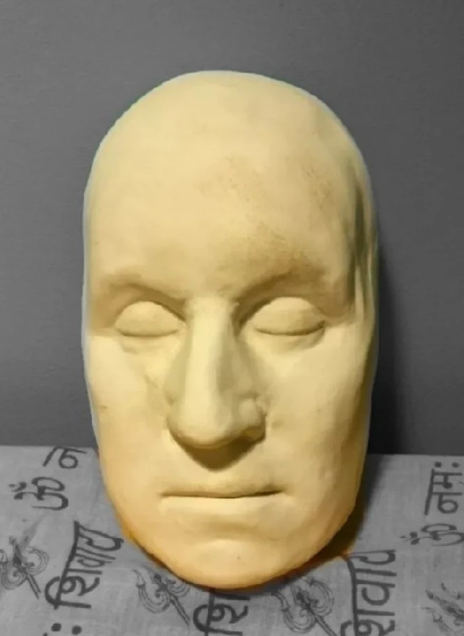 George Washington Llife Mask Death Cast Face Head Cast 1785 - Image 4