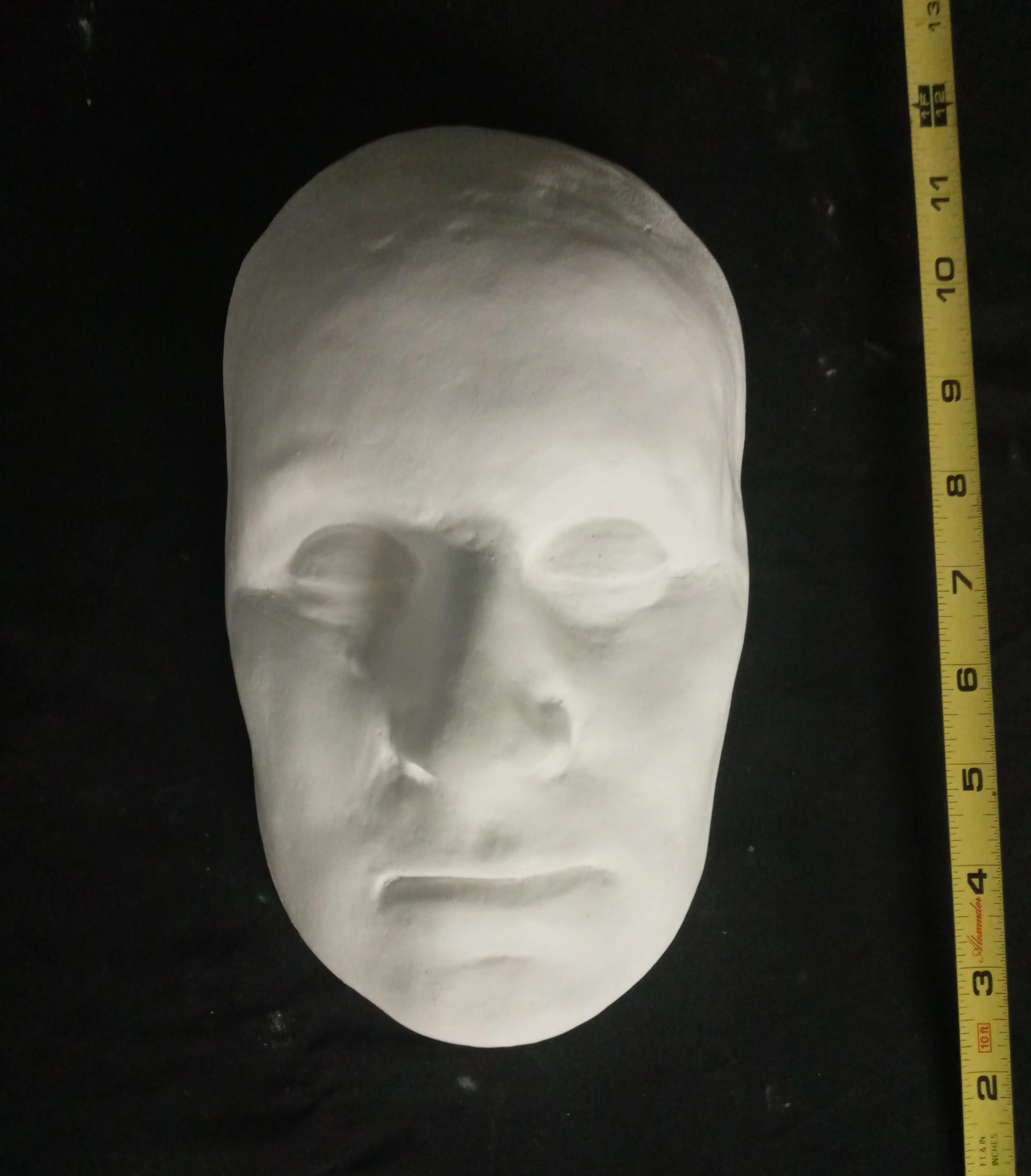 George Washington Llife Mask Death Cast Face Head Cast 1785 - Image 5