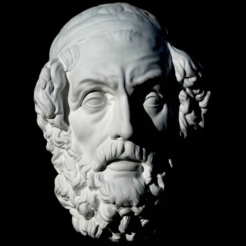 Homer: Face Ceramic Plaster Head Not a Life Mask / Life Cast