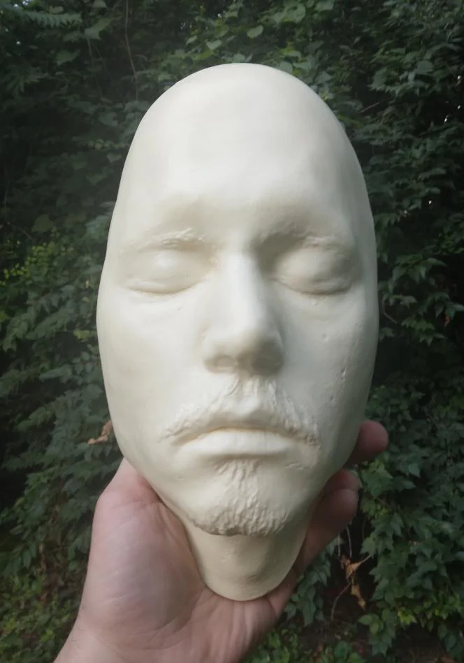 Johnny Depp Life Cast #2 Bearded LifeMask Death mask life cast - Image 3