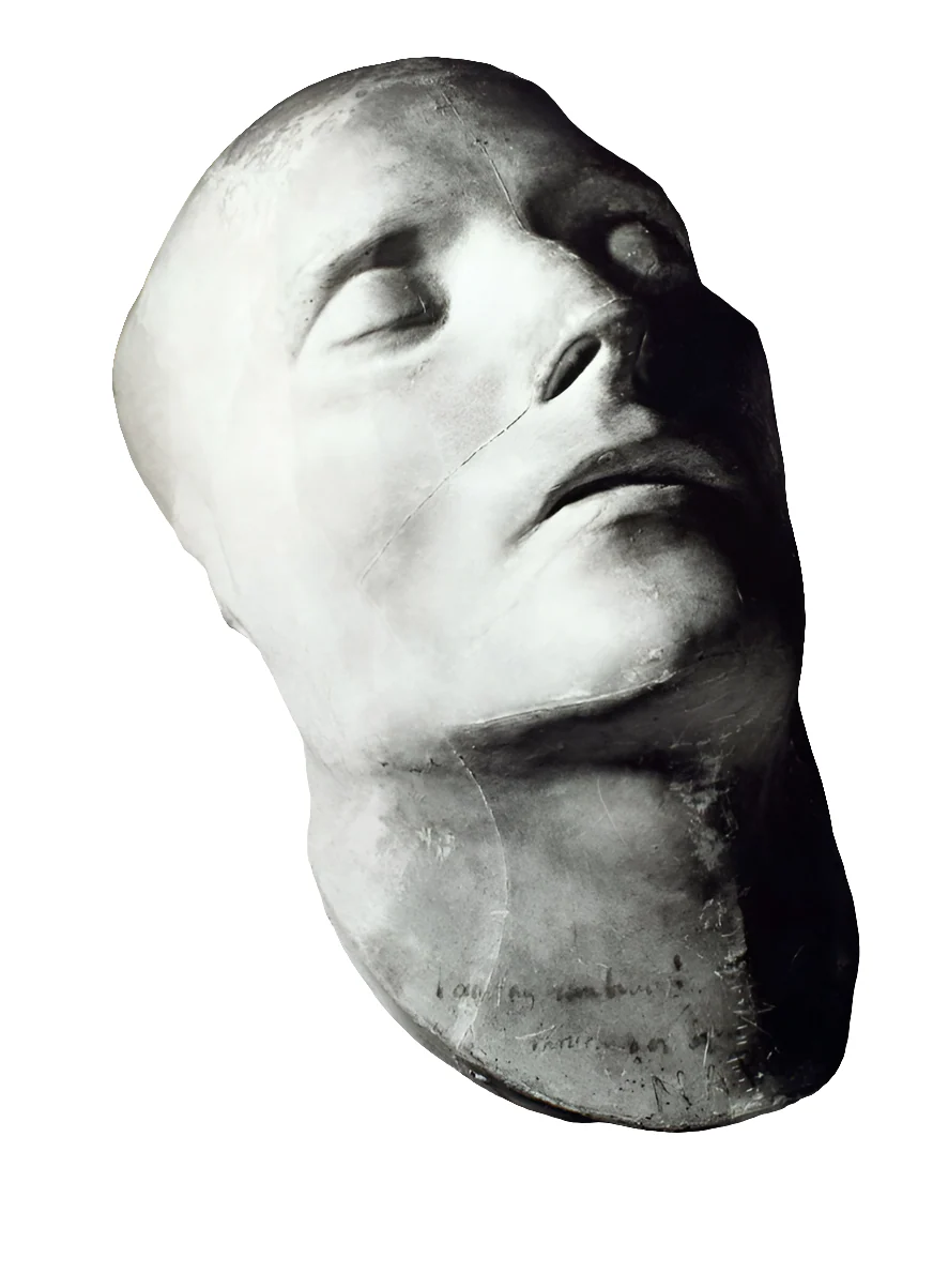 Napoleon: Life Cast Life Mask Death Cast of Napoleon Bonaparte (Plaster) - Image 8