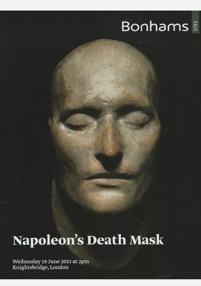 Napoleon: Life Cast Life Mask Death Cast of Napoleon Bonaparte (Plaster) - Image 2