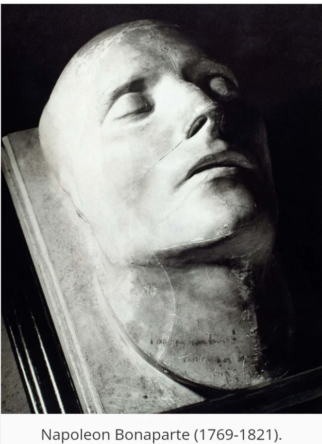 Napoleon: Life Cast Life Mask Death Cast of Napoleon Bonaparte (Plaster) - Image 3