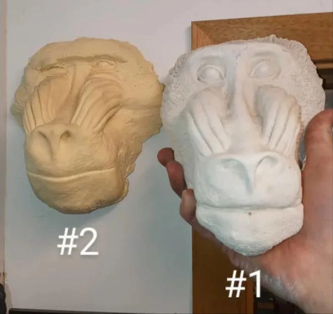 Baboon: Mandrill Baboon Death Cast #2 Replica Life Cast - Image 2