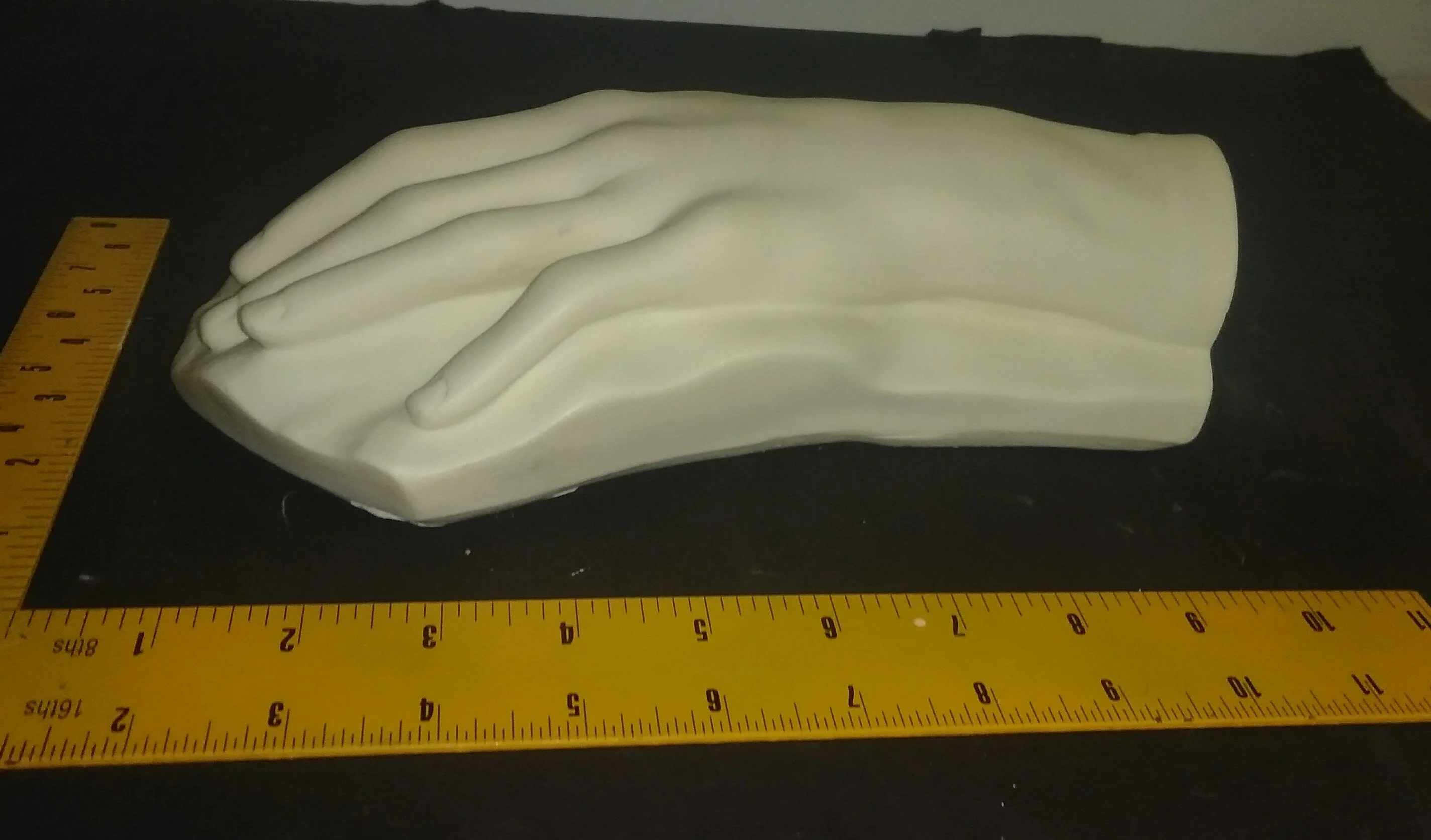 Chopin Left Hand cast (Plaster) life mask / life cast Death cast Death mask reproduction - Image 3